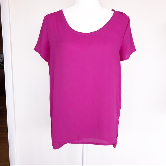 Soprano Tops - Nordstrom Pink Short Sleeve Blouse Top S